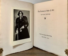 Alan Devoe / The Portrait of Mr O.W 1st Edition 1930