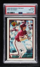 1989 Bowman Collector's Edition (Tiffany) Mike Schmidt #402 PSA 8 HOF 8d2
