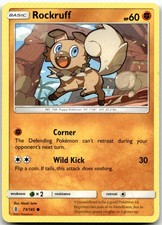 Rockruff 73/145 Sole e Luna: Guardiani che Risorgono Carta Pokemon Arte Unica Comune LP