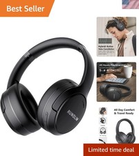 Hybrid Active Noise Cancelling Headphones, Wireless Over Ear Bluetooth Headph...