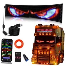 Synchronize Devil Eyes Light for Truck, 23.4  X4.7  Flex Car Window LED Display
