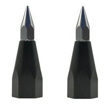 Prism Pole Tip Replaceable Sharp Pointed Surveying 5/8 Female Thread 2 Pack
