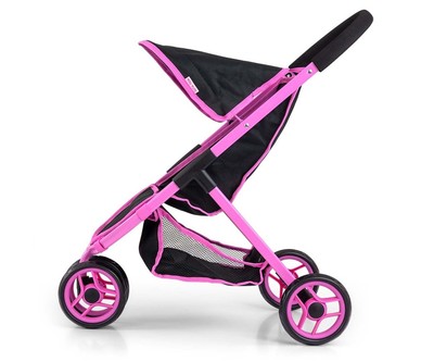 MILLY MALLY Susie Prestige Schwarzer Puppenwagen.