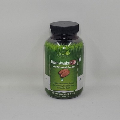 Irwin Naturals Brain Awake Red (60 Softgels) ~EXP: 12/26