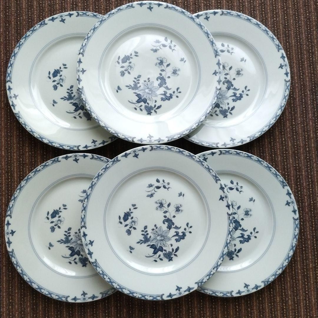 ＋RAYNAUD LIMOGES お皿　食器　セット　まとめ売り Limoges Raynaud Amphitrite 9.65in Flat Plates 6pc Set Good France