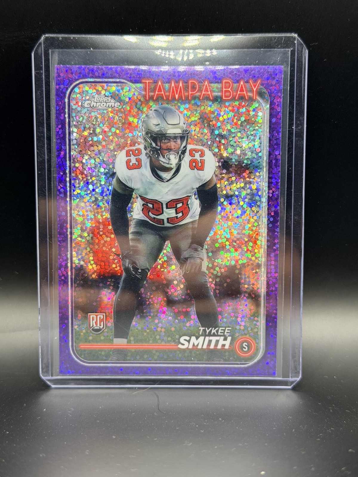 Tykee Smith - 2024 Topps Chrome - #278 Purple Speckle Refractor /275 (RC)