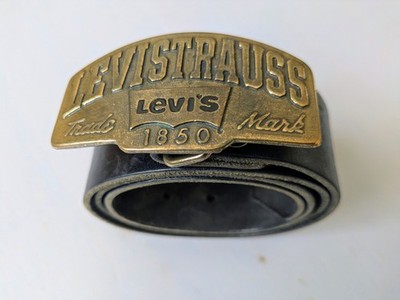 Levis Ledergürtel Länge 96cm Vintage schwarz Gürtel 