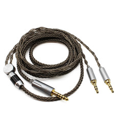 4.4Mm Cable Compatible for Hifiman HE4XX, He-400I Headphones 8 Core Braided Silv