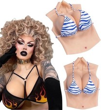 Silicone Breast Fake breasts Half Body Silicone Breastplate E Cup For Crossdre