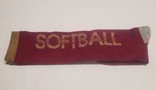 Justice Softball Socks Girls Youth NWOT Gold Sparkle Burgundy Gray