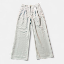 Abercrombie Fitch Light Blue High Waisted Sloane Tailored Wide Leg Pant 28/6