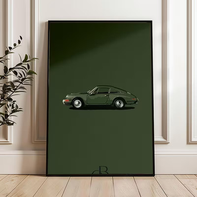 Leinwanddruck  Sportwagen Klassiker Wohndekoration Wandkunst