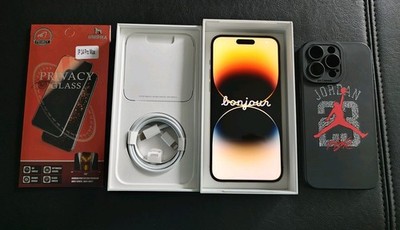 Apple iPhone 14 Pro Max 256GB Gold Ohne Simlock Ohne Adapter Top Zustand OVP