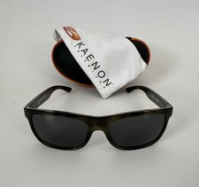 EUC Kaenon Clarke Polarized Sunglasses SR-91 Lenses Dark Olive Tortoise Frames