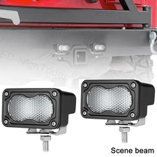 For Tow Hitch Mounting Bracket Trailer Reverse 3" LED Cube Work Light Bar Pods