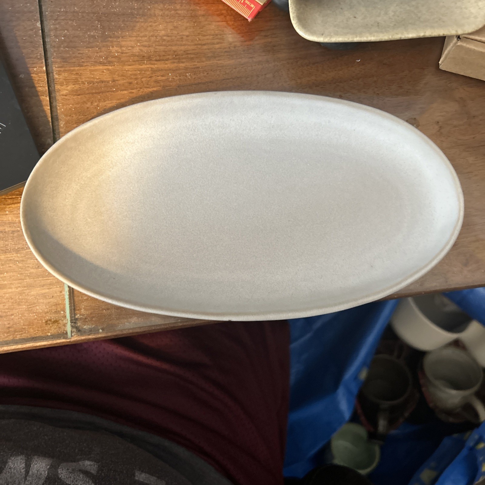 Platos de cena de porcelana blanca IKEA 9x5