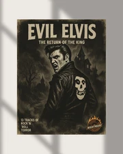 Elvis Presley Return Of The King Rock N Roll Terror Poster | 8.5x11 13x19 24x36