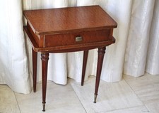 table de chevet de nuit d'appoint bout de canapé années 50 - bois - 5 x 30 - 57