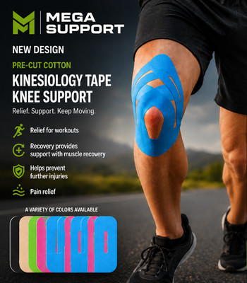 15x vorgeschnittenes Kinesiologie Knieband wasserdicht Sport Muskel Schmerzlinderung