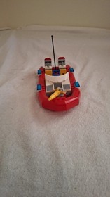 LEGO City Fire Set 7213 Off-Road Fire Truck & Fireboat 99% COMPLETE Fireman