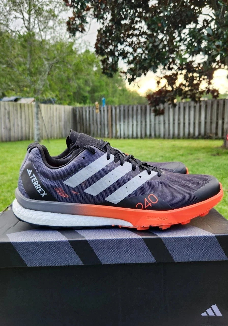 Size 11.5 - adidas Terrex Speed Ultra Trail Black Solar Red