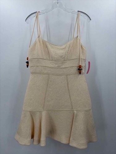Pre-Owned Alexis Ivory Size Medium Knee Length Sleeveless Dress