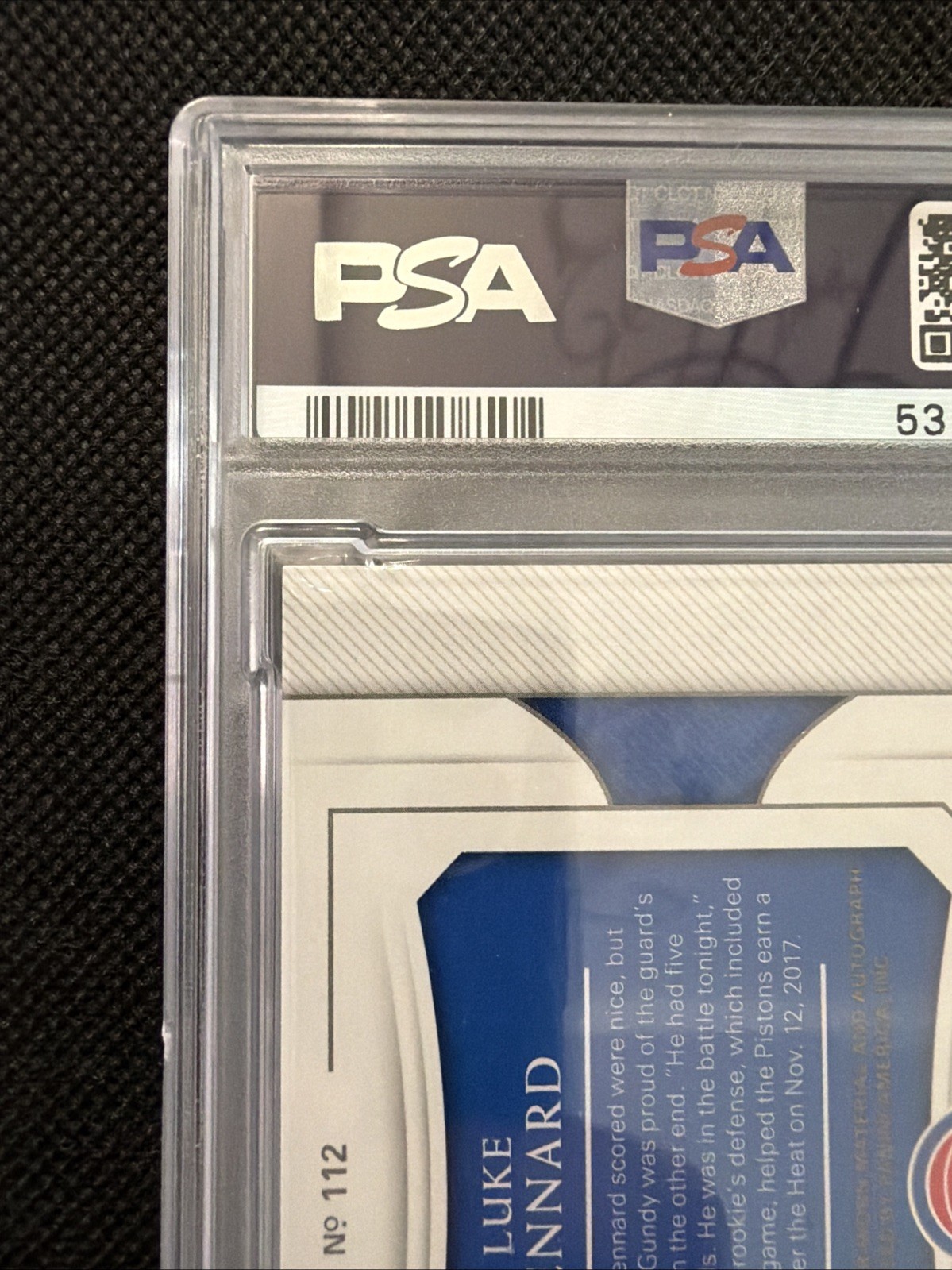 Luke Kennard Rookie Patch Auto Bronze RPA /25 - 2017 National Treasures - PSA 9 view 18