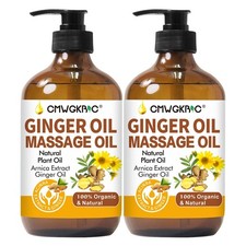 Lymphatic Drainage Massage Oil,2 Pack Ginger Oil Massage Body Oil Adults
