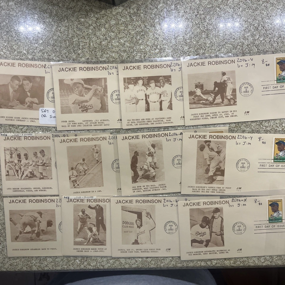 FDC 2016 Jackie Robinson Cachet Lot of 30 Unaddressed  (3 Are Limited Editions) - Image 4 of 4