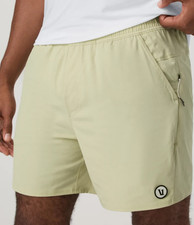 NWT - Vuori Maverick Volley Shorts Lined 6" - V3087 M Medium - SEED Yellow Green