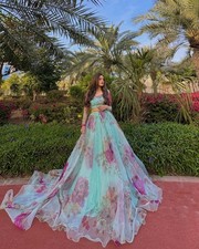 LEHENGA CHOLI PARTY WEAR LEHENGA DESIGNER INDIAN WEDDING READYMADE EID