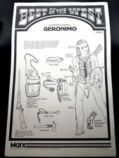 Marx Johnny Best of the West Geronimo EQUIPMENT MANUAL Copy P-1793R