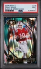 2024 Panini Select DRAKE MAYE #218 Club Level BLACK GREEN Shock Prizm RC PSA 9