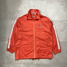 vintage fila international zip up tracktop jacket size large