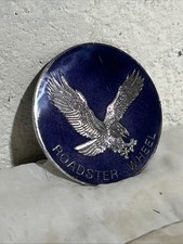 Vintage Roadster Eagle Purple Wire Spoked Custom Wheel Center Hub Cap Emblem