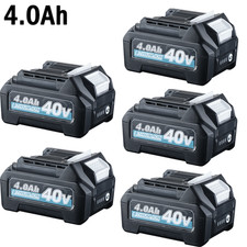 5packs 4.0Ah for Makita 40V Battery BL4040 BL4025 BL4050F BL4050 XGT MAX Lithium