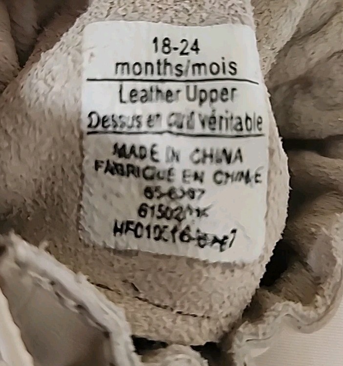 SAOLA Scarpe bambino BoxRobeez Bear Hug suola morbida 18 24 mesi colore marrone e crema nuove senza etichette