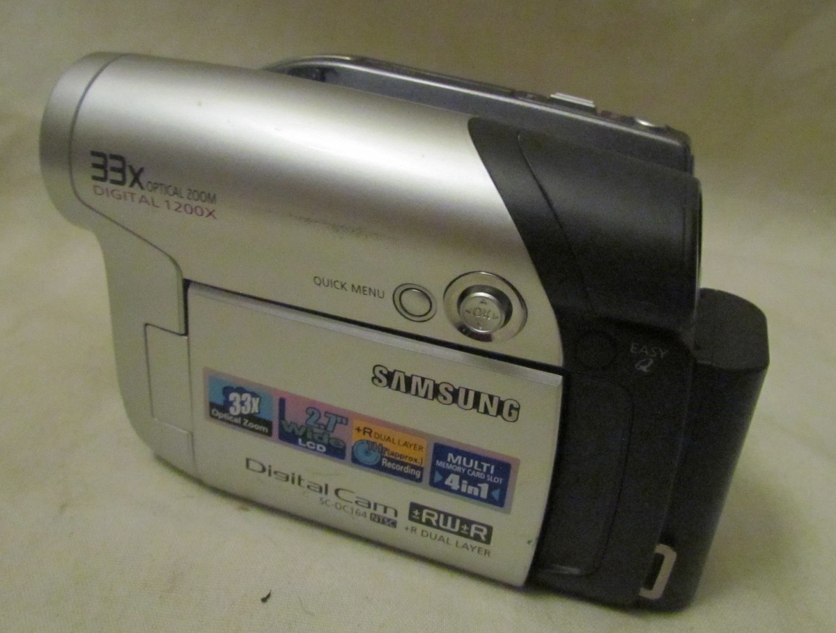Samsung Digital Cam SC-DC164 NTSC Camcorder 33x Optical Zoom