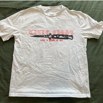 Title Fight knife shirt White Cotton Full size S-5XL HL560