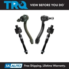 TRQ Front Inner Outer Steering Tie Rod End Kit 4pc Set for Inifiniti EX35 Q50