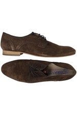 NOBRAND Halbschuh Herren Slipper feste Schuhe Gr. EU 46 Leder Braun #0xpir5c