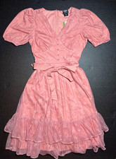 Her Universe Wicked Glinda Pink Universal Cosplay Dress Size Medium NWT