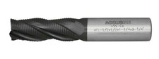 1/2 Inch Fine Tooth M42 8 Cobalt Tialn Roughing End Mill 4 Flute 11040012