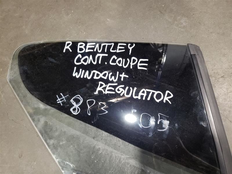 2005 Bentley Continental GT -  Right Rear Quarter Window Glass - OEM