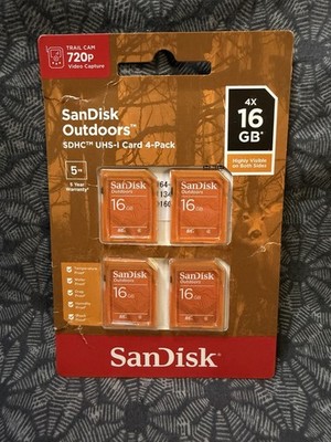Sandusky Outdoors SDHC UHS-1 Card 4 Pack