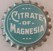Ancien bouchon de bouteille doublé liège citrate de magnésie couronne jamais utilisé