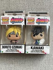 LOTE DE 2 LLAVEROS FUNKO POCKET POP FIGURAS BORUTO UZUMAKI Y KAWAKI NUEVOS EN CAJA