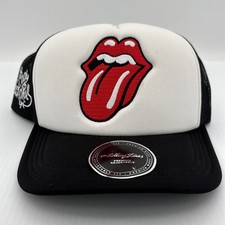 New ROLLING STONES Tongue CONCERT TOUR MESH SNAP BACK TRUCKER BASEBALL CAP HAT