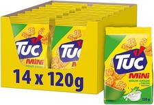 14er Pack - TUC Mini Crackers Sour Cream & Onion 120g MHD 31/08/2026