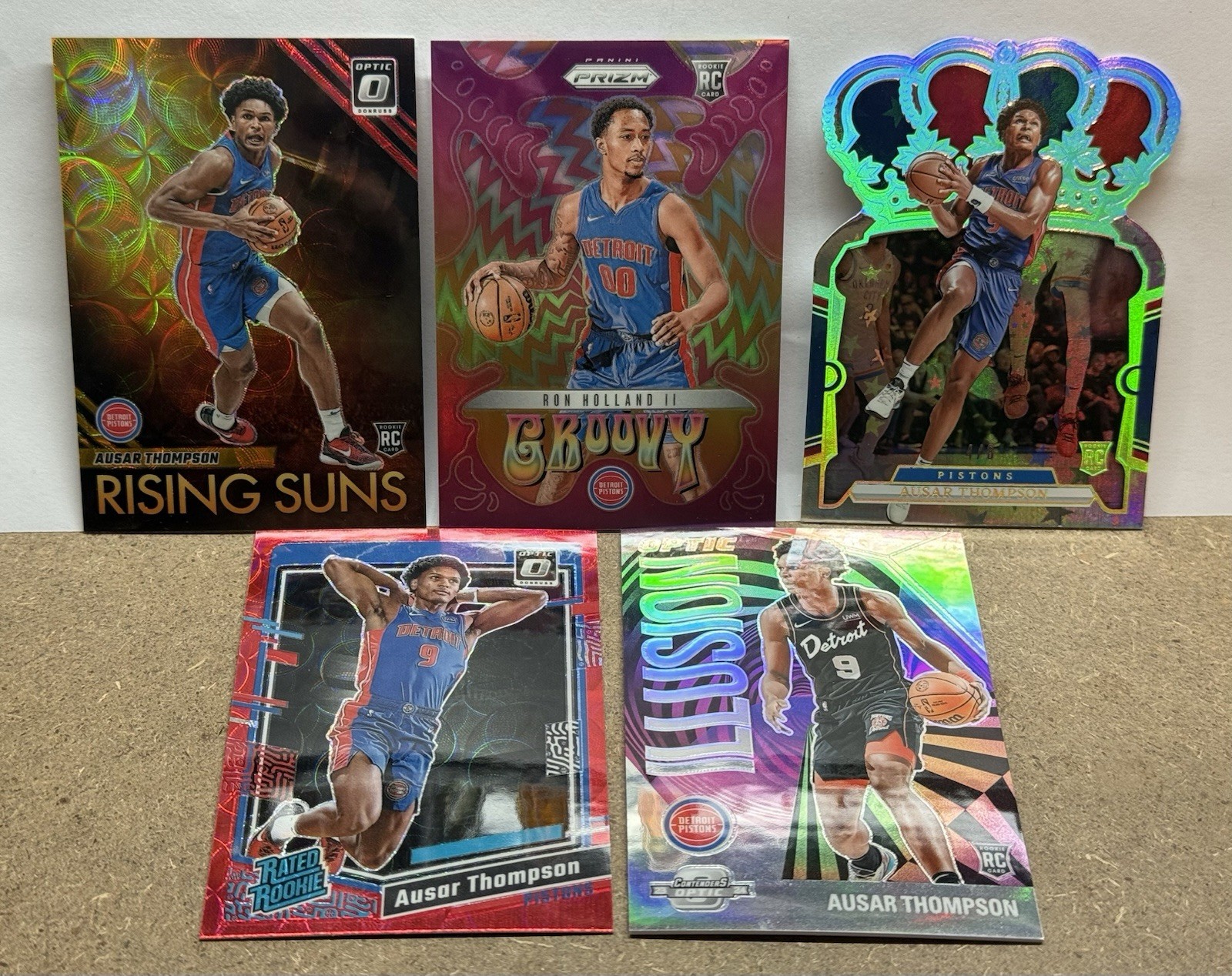 2023-24 Panini Crown Royale Lucky Envelopes /8 Ausar Thompson Ron Holland Groovy